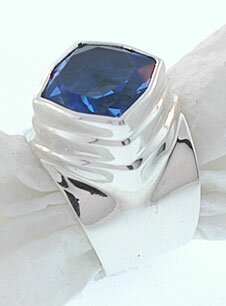 SARDA BLUE QUARTZ STERLING SILVER RING
