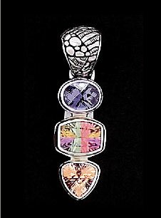 SARDA LAVENDER CZ, LUCKY STONE & CHAMP CZ PENDANT