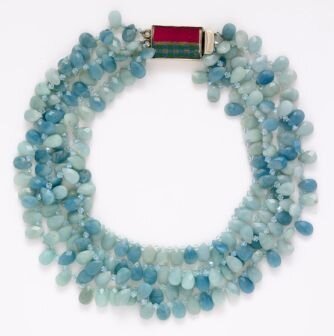 Detra Kay Multi Strand Amazonite Drop Necklace