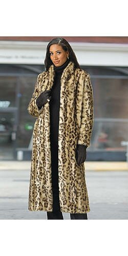 Leopard Stand-up Collar Coat by Donna Salyer's Fabulous Furs