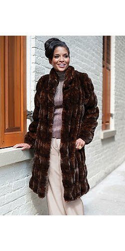 Mahagony Ruched Mink Stroller by Donna Salyer's Fabulous Furs