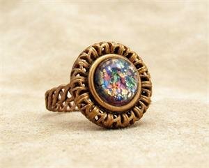 Sarah Cavender Crystal Multi Opal Stone Ring