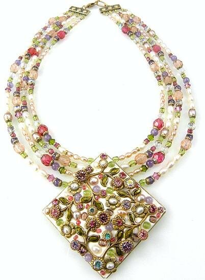 Michal Golan Pearl Blossom Pendant