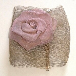 SARAH CAVENDER WIDE WINE KNIT WRIST WRAP BRACELET