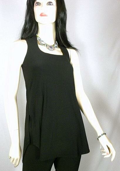 Jewel Neck Sleeveless Tunic By Sympli