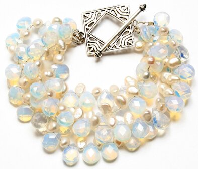 Detra Kay Opalite & Pearl Bracelet
