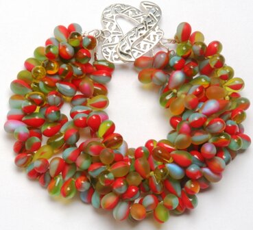 Detra Kay Czech Glass Drop Bracelet