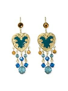 Sorrelli Tribal With Fresh Flowers Swarovski Crystal Earrings