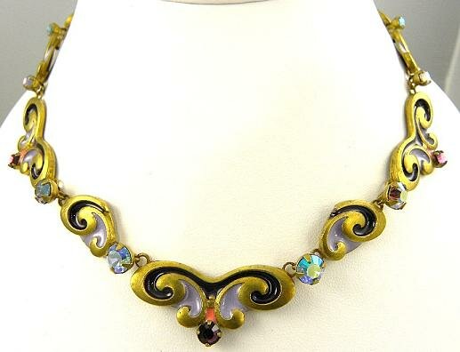 Sorrelli Grape Freeze With Fresh Flowers Swarovski Crystal Necklace