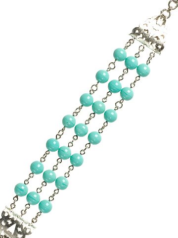 Sorrelli Bright Silver Turquoise Bracelet