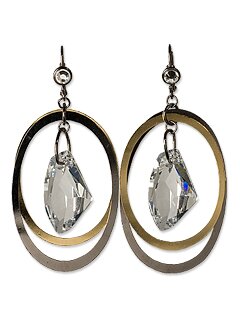 Sorrelli Crystal Metallic Swarovski Crystal Earrings