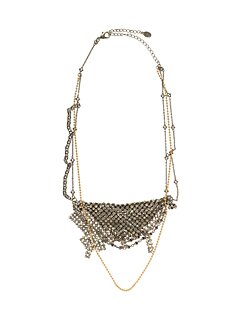 Sorrelli Crystal Metallic Swarovski Crystal Necklace