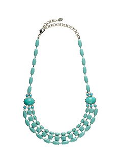 Sorrelli Bright Silver Turquoise Necklace