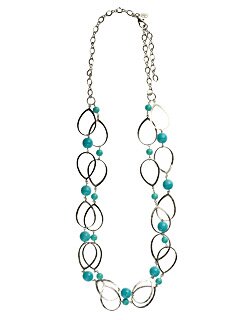 Sorrelli Bright Silver Turquoise Necklace