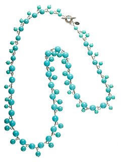 Sorrelli Bright Silver Turquoise Necklace