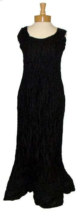 Lee Andersen Black Gathering Dress