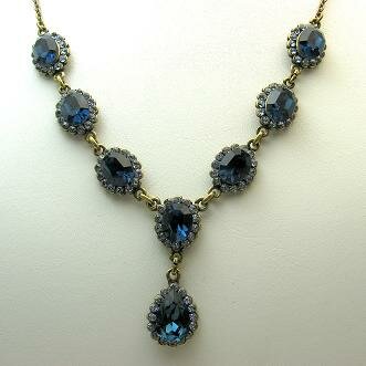 Montana Swarovski Crystal Drop Necklace by Creations Georgianni