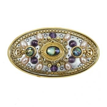MICHAL GOLAN VINTAGE VIOLET BROOCH
