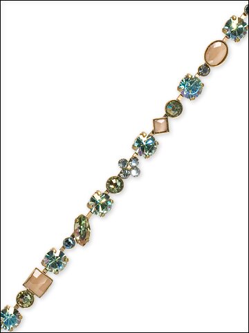 Sorrelli Aqua Bubbles Swarovski Crystal Bracelet