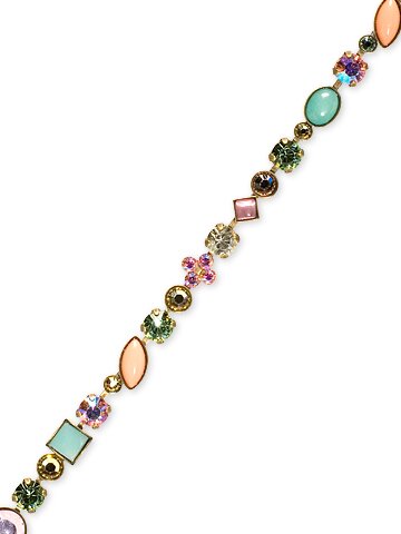 Sorrelli Fixation Swarovski Crystal & Opaque Stone Classic Bracelet