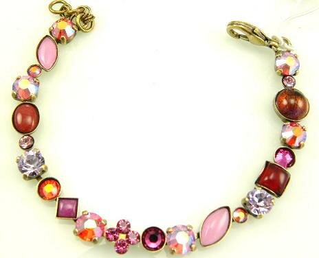 Sorrelli Strawberry Daiquiri Swarovski Crystal Bracelet