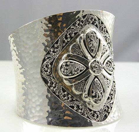 LOIS HILL GEO BOLD STERLING SILVER CUFF