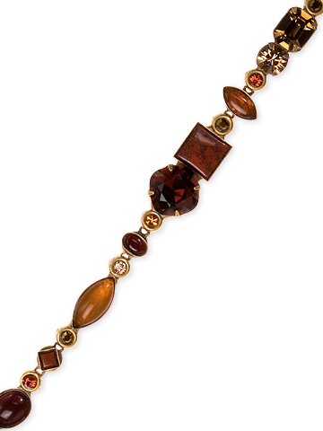 Sorrelli Maple Syrup Swarovski Crystal Bracelet