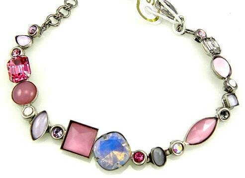 Sorrelli Misty Pink Swarovski Crystal Classic Bracelet