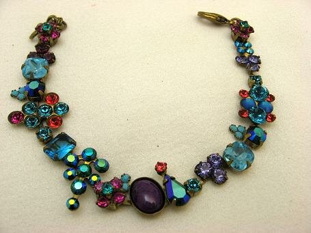 Sorrelli Captain N Teal Swarovski Crystal Bracelet