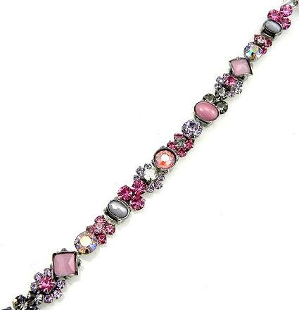 Sorrelli Misty Pink Swarovski Crystal Bracelet