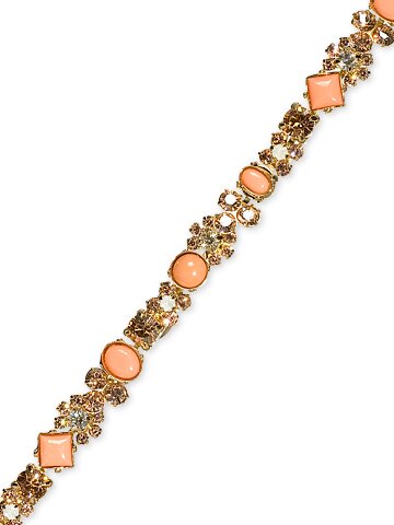 Sorrelli Peachy Keen Swarovski Crystal Bracelet