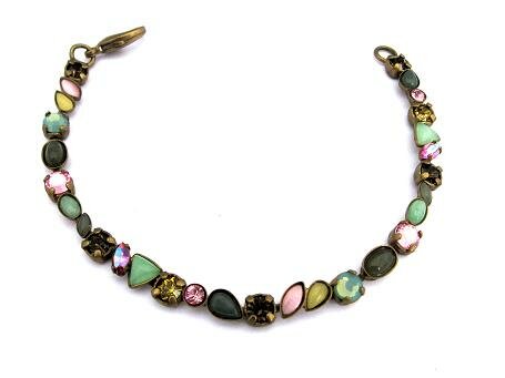 Sorrelli Seafoam Pink Swarovski Crystal Bracelet