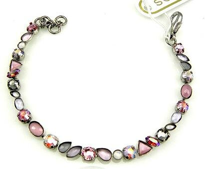 Sorrelli Misty Pink Swarovski Crystal Bracelet
