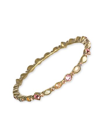 Sorrelli Rosy Cheeks Swarovski Crystal Bangle Bracelet