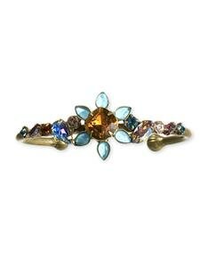 Sorellii Tropical Swarovski Crystal Cuff