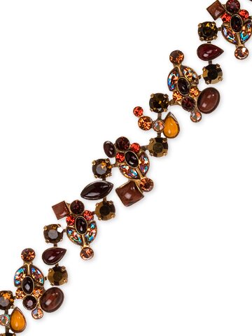 Sorrelli Maple Syrup Swarovski Crystal Bracelet
