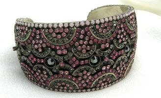 Sorrelli Apple Blossom Swarovski Crystal Cuff