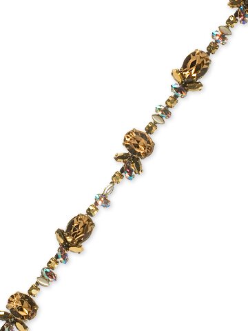 Sorrelli Fool's Gold Swarovski Crystal Oval Station Bracelet