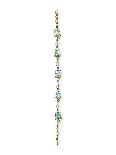 Sorrelli Ice Breaker Swarovski Crystal Oval Station Bracelet