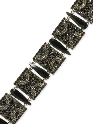 Sorrelli Midnight Moon Swarovski Crystal Bracelet