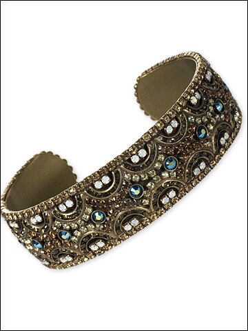 Sorrelli Iced Coffee Swarovski Crystal Cuff