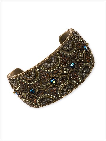 Sorrelli Iced Coffee Swarovski Crystal Cuff