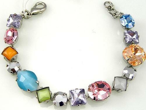 Sorrelli Silver Streak Swarovski Crystal Bracelet