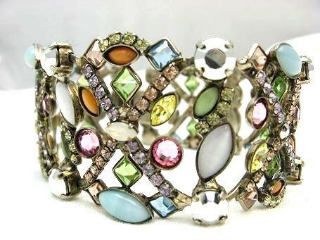 Sorrelli Silver Streak Swarovski Crystal Bracelet