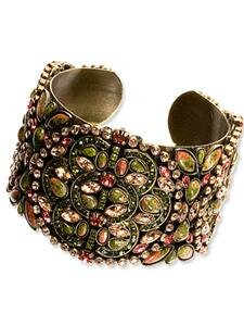 Sorrelli Rosewood Swarovski Crystal Cuff