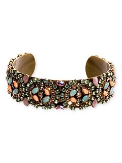 Sorrelli Fixation Crystal Cuff Bracelet