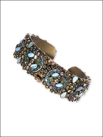 Sorrelli Meadow Mist Crystal Cuff Bracelet