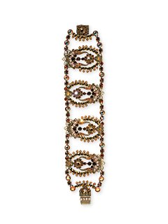 Sorrelli Maple Syrup Swarovski Crystal Bracelet