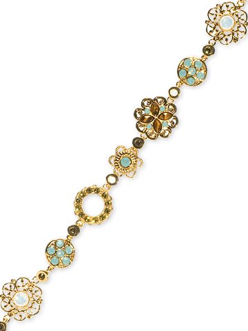 Sorrelli Green Tea Swarovski Crystal Bracelet