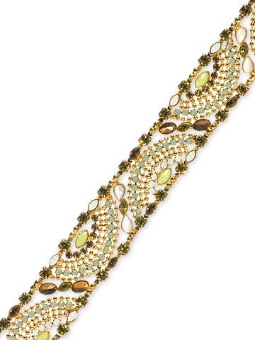 Sorrelli Green Tea Swarovski Crystal Bracelet